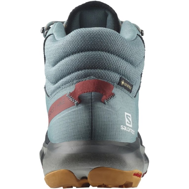 Botas Montaña Salomon Predict Hike Mid GTX Hombre Turquesa Negros | MX TGDO263